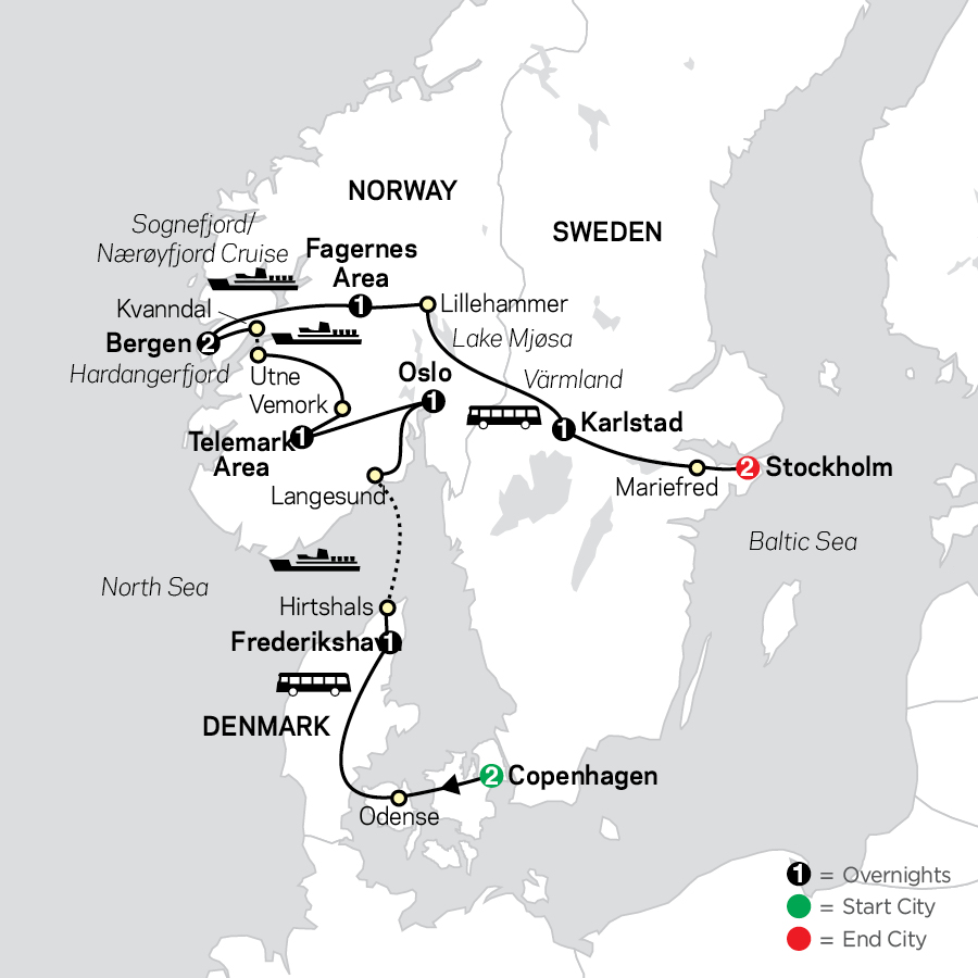 Focus on Scandinavia (6910) map