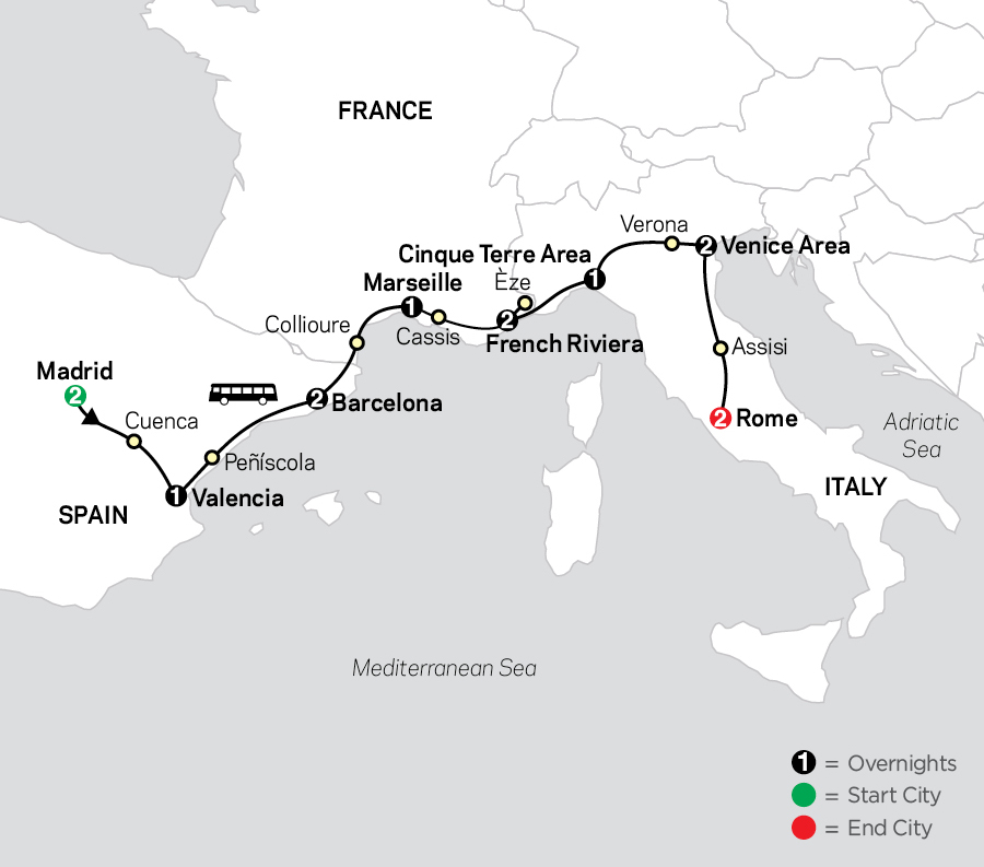 Mediterranean Flavors map