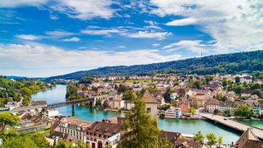 top view schaffhausen switzerland