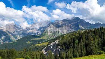 switzerland fribourg mountain range near montbovon